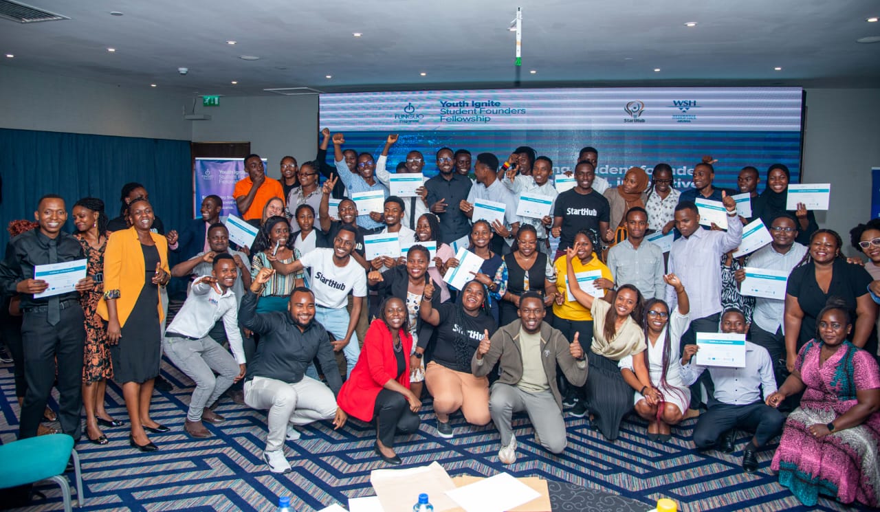 Youth pitch event winners in Dodoma