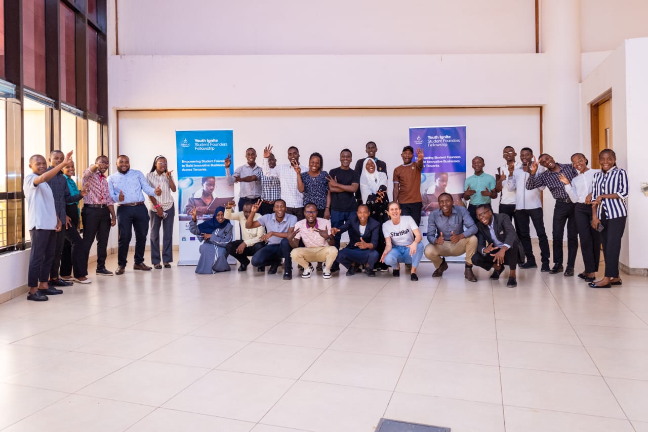 Youth pitch event winners in Dodoma